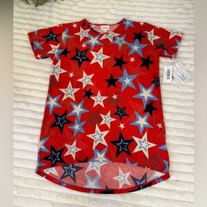 Lularoe Gracie stars tee size 14